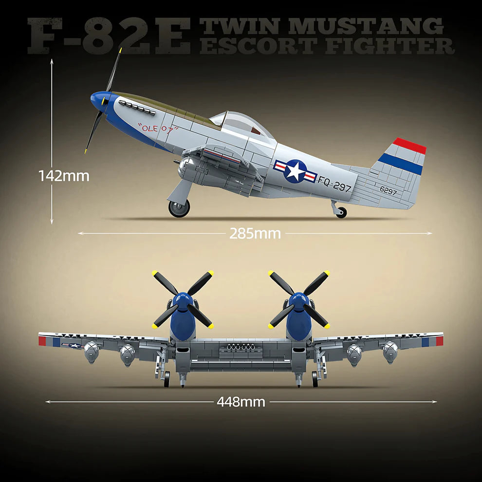F-8E Twin Mustang | 1107 PCS