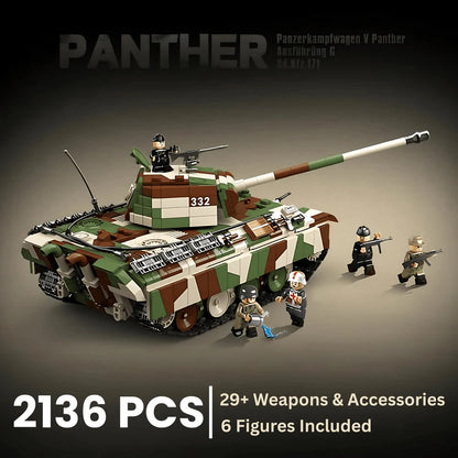 Panther Tank (Camo) | 2136 PCS