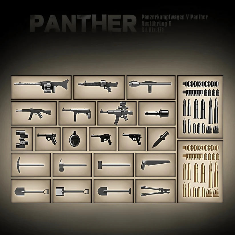 Panther Tank (Camo) | 2136 PCS