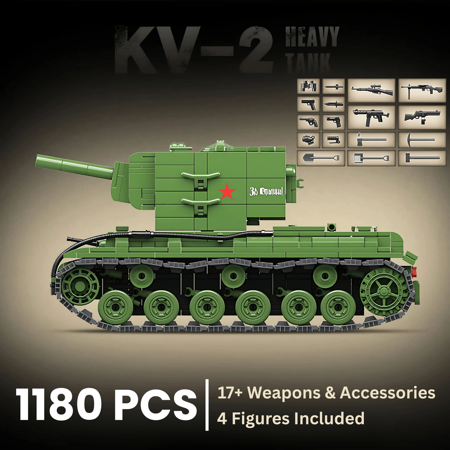 KV-2 Heavy Tank | 1180 PCS