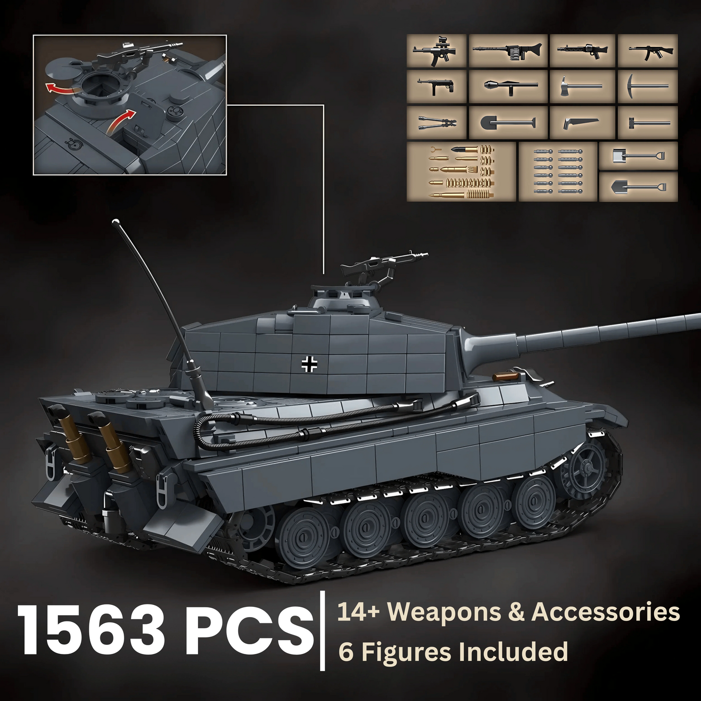 Tiger II | 1563 PCS